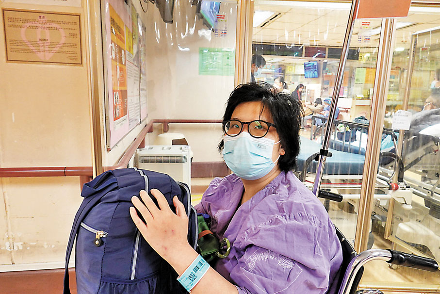 ◆蔡女士　香港文匯報記者唐文 攝