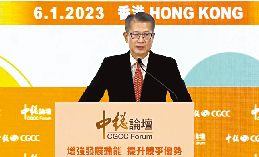 ◆陳茂波表示，有序通關可增強今年本港消費及投資信心。 香港文匯報記者萬霜靈  攝 