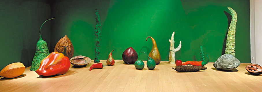 ◆巨型的植物造型形成一種戲劇化的花園展示。