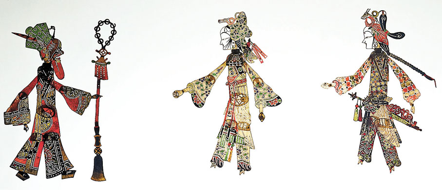 ◆陝西皮影·法海、白素貞、小青