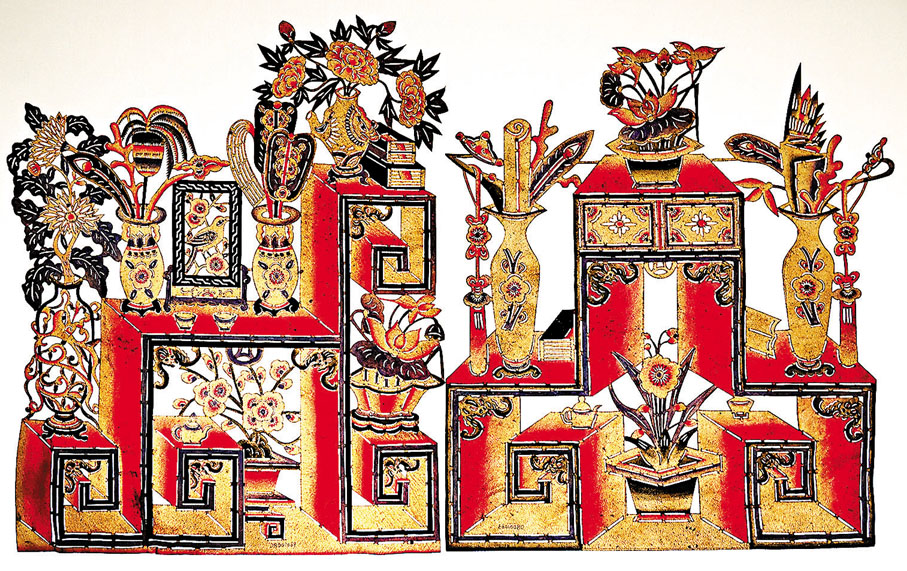 ◆遼南皮影·博古架