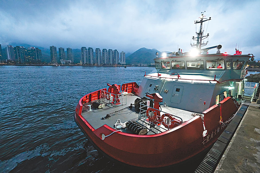 ◆「七號滅火輪」。香港文匯報記者涂穴  攝