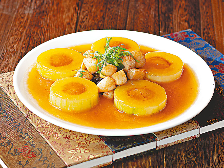 ◆金銀滿屋「金蒜髮菜瑤柱脯」