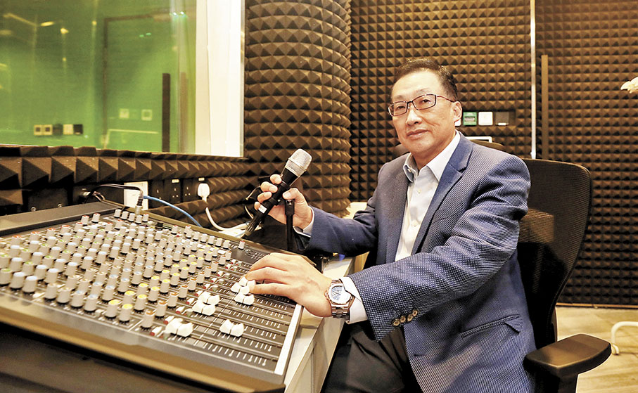 3 陳偉文指，邵氏影城設立的目的是想回饋業界。香港文匯報記者郭木又攝 