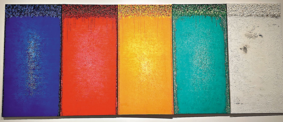 ◆作品《五色之二》。  張仕珍 攝