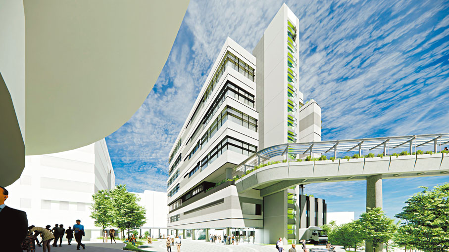 ◆「李家誠創科大樓」的設計構想圖。受訪者供圖