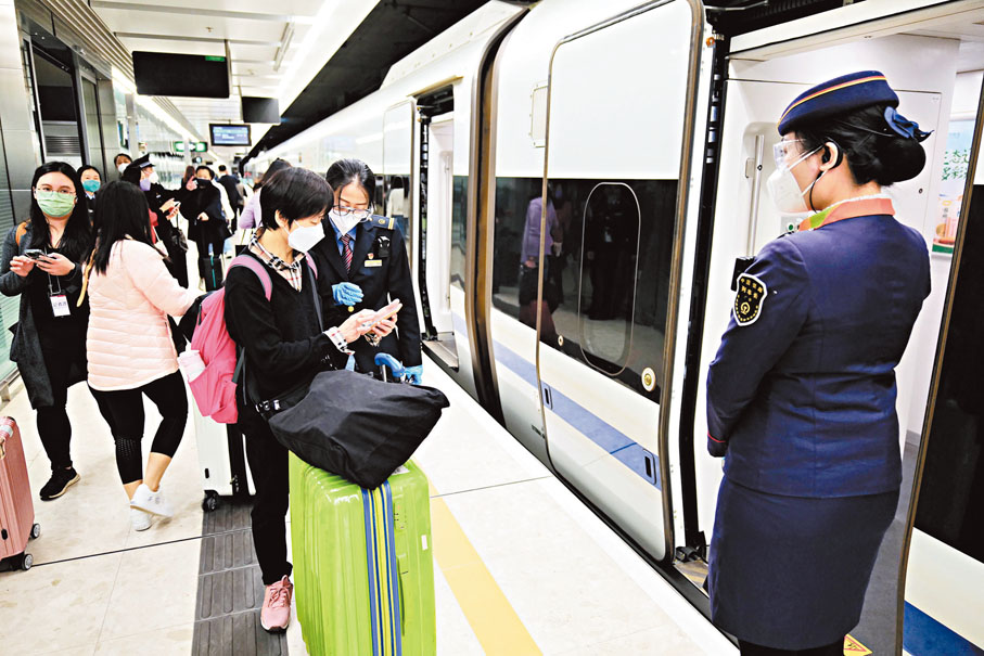 ◆受訪港商表示，福田和文錦渡等口岸復常通關以及高鐵復運大幅提高業務效率和縮短時間。 資料圖片