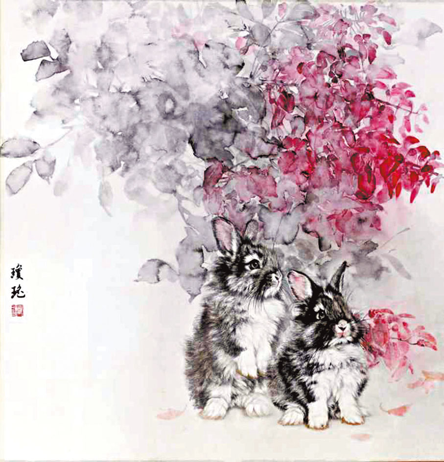 ◆《紫縵邀玉兔》