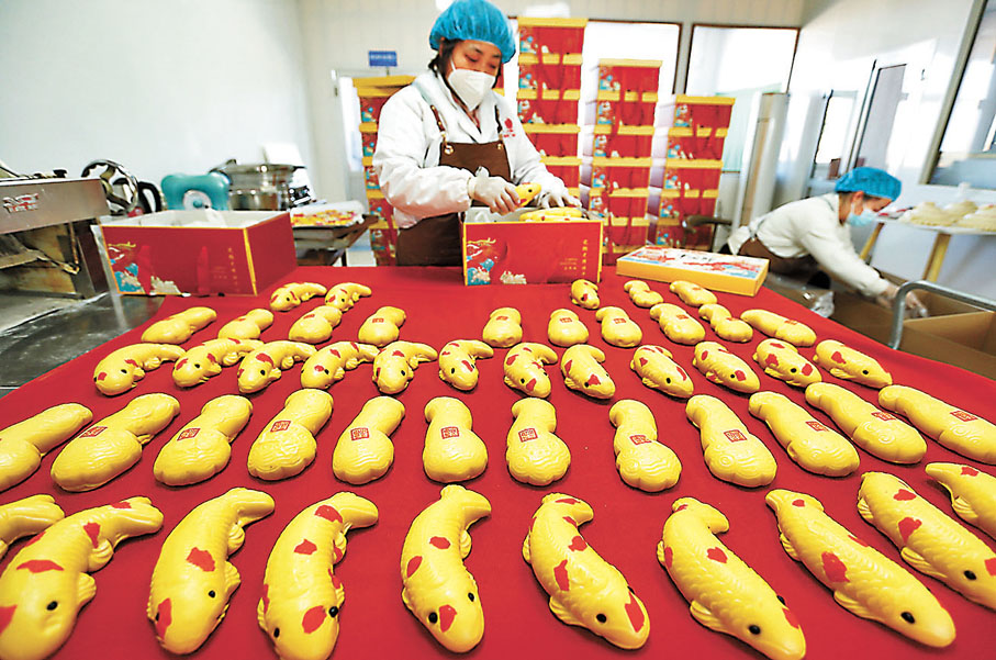 ◆寓意年年有餘的花饃