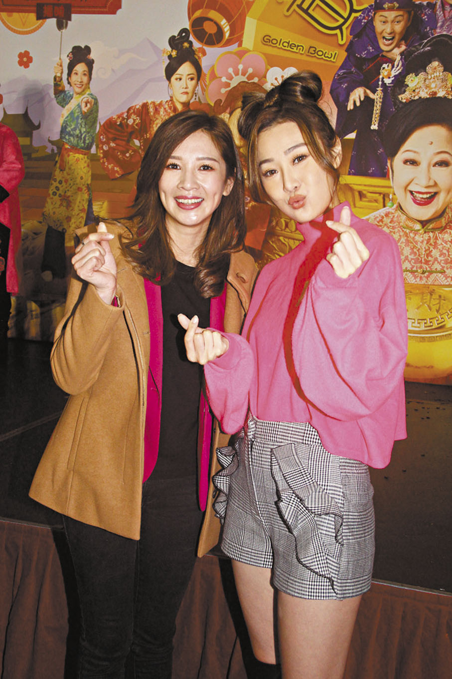 ◆ 麥美恩笑言要製造驚喜讓朱智賢（右）出嫁。