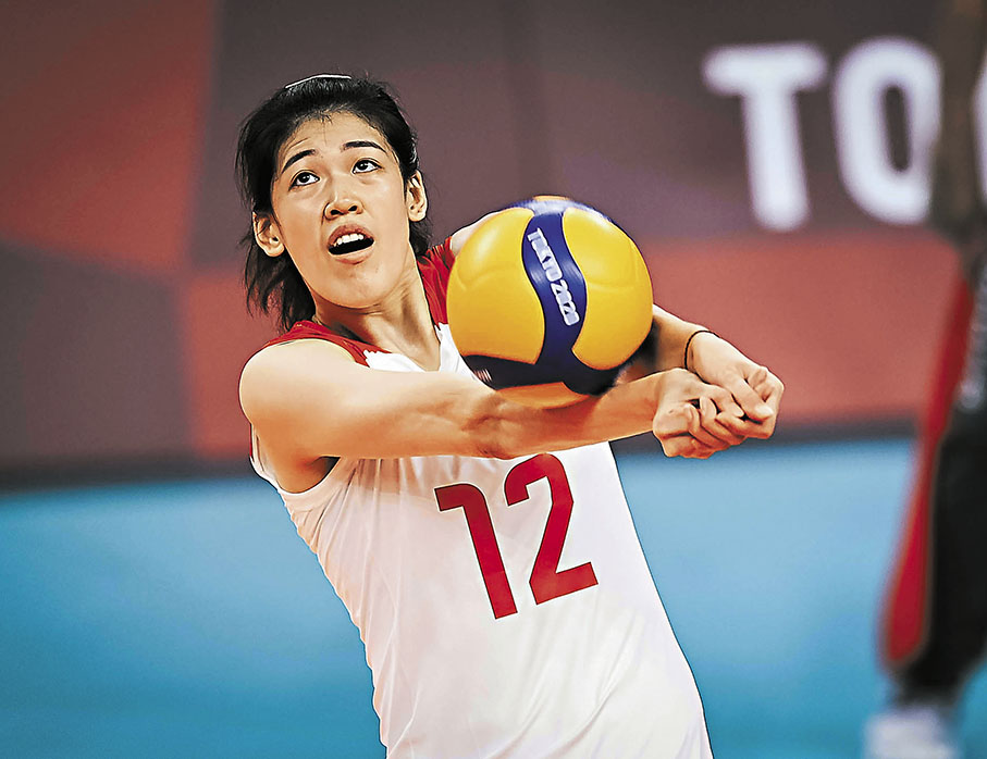 ◆李盈瑩已成長為中國女排主攻手。  資料圖片