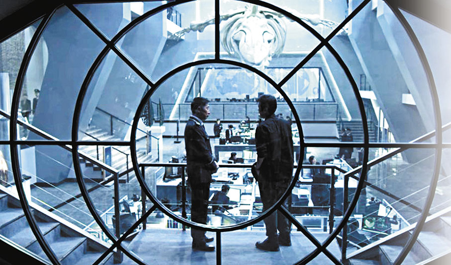 ◆電視劇《三體》在寧波博物館取景。 視頻截圖