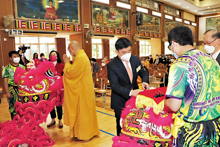 ◆寬運法師籲市民感恩國家在過去三年香港抗疫歷程中的無私奉獻。香港文匯報記者北山彥  攝