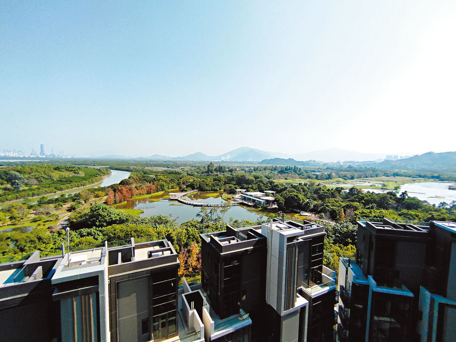 ◆ Wetland Seasons Bay採用階梯式設計及之字形布局。