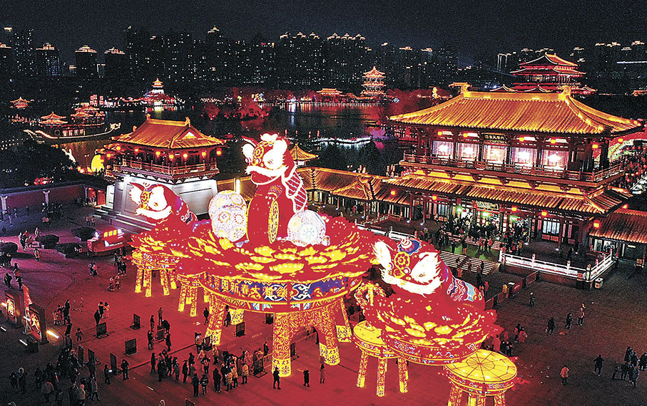 ◆大唐芙蓉園內的花燈