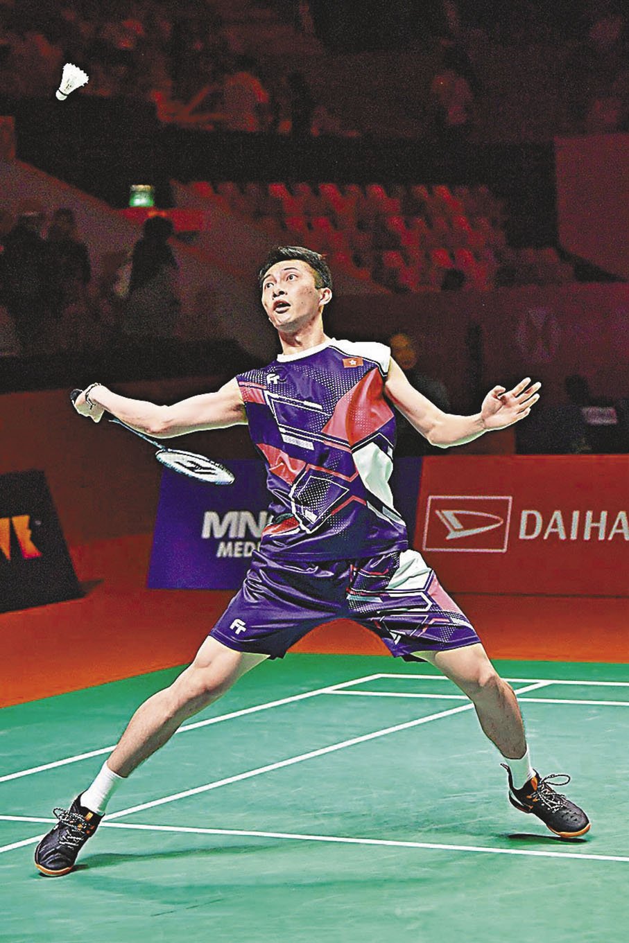 ◆伍家朗成功打入男單4強。 新華社