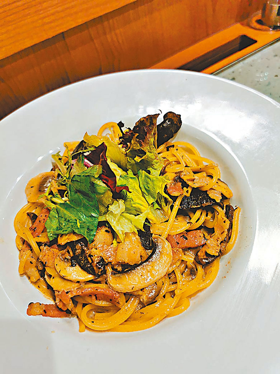 ◆黑松露牛肝菌煙肉炒意大利粉