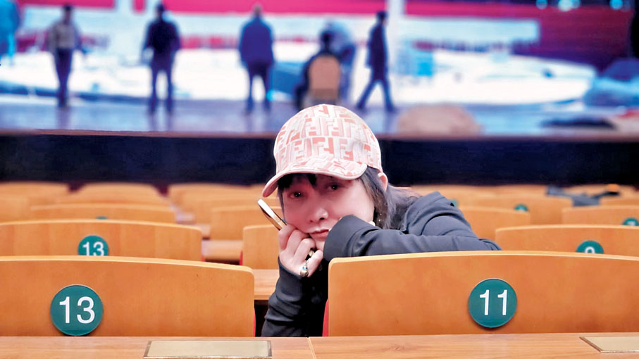 ◆導演陳健驪歷經數月艱辛，終於成功將冬奧題材京劇的想法搬上了舞台。