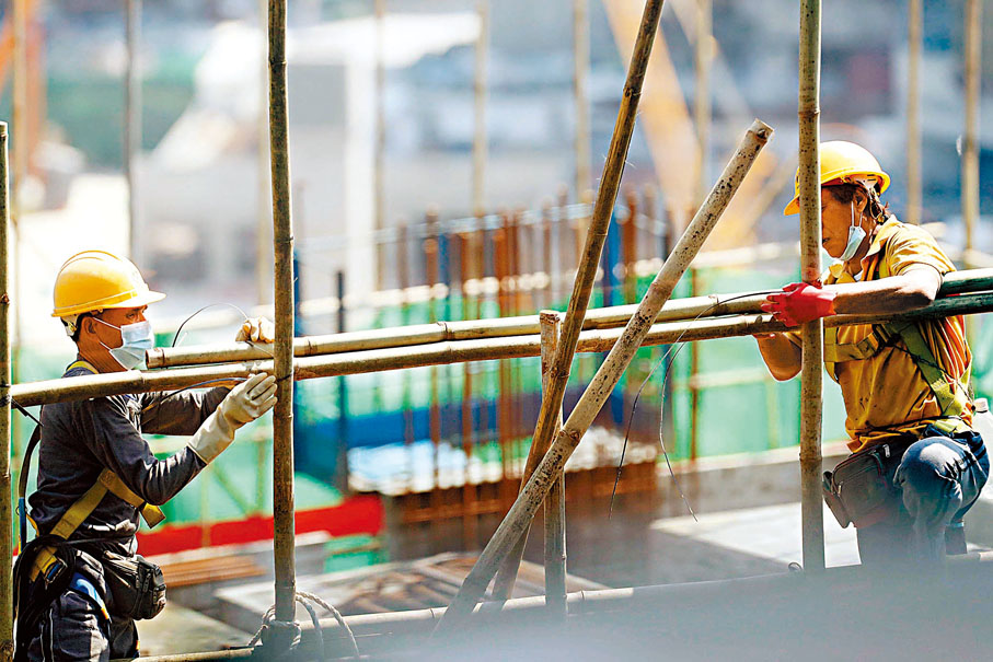 ◆建造業議會預計，至2027年業界整體缺5.5萬人。 資料圖片