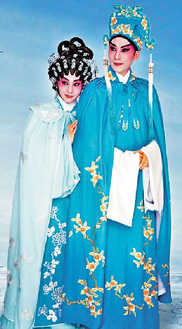 ◆梁非同與王志良演《新胡不歸》，青春亮麗！  作者供圖