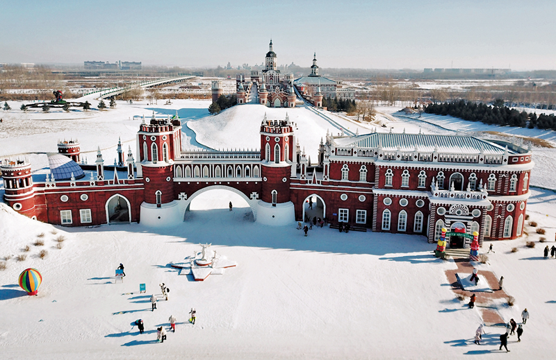 ◆哈爾濱「冰雪城堡莊園」。