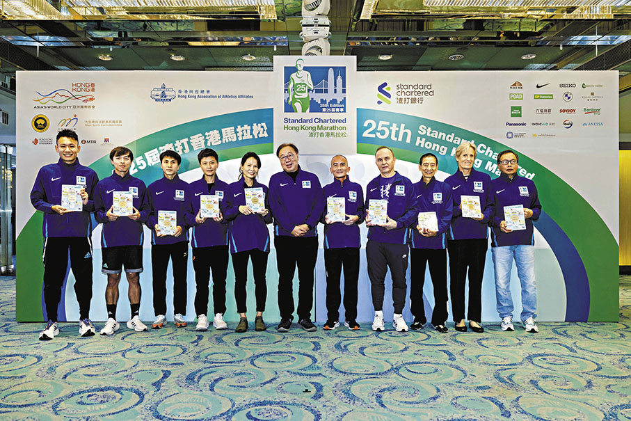 ◆歷屆港產冠軍受邀出席昨日的賽前記者會。