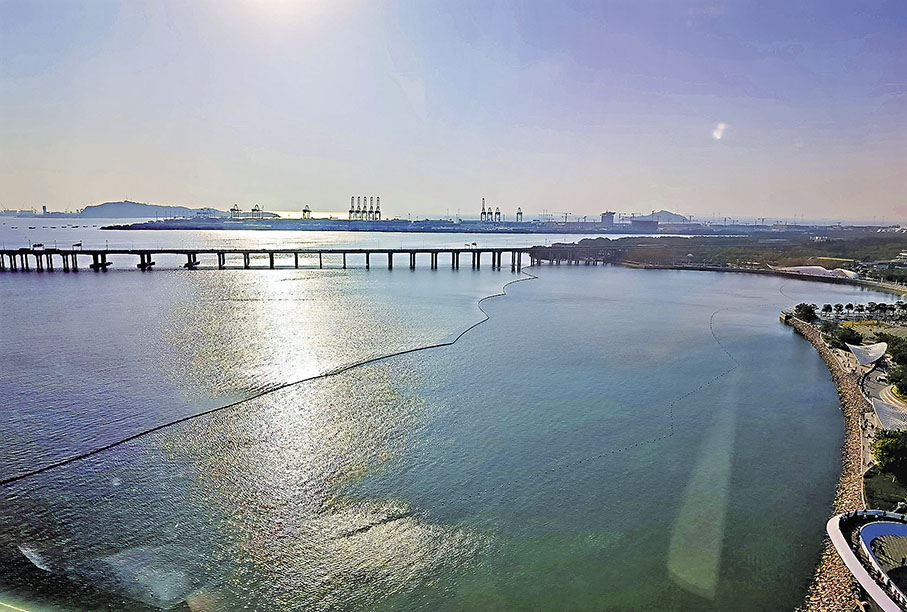 ◆大鏟灣亦名前海灣，人稱「灣區之眼」。 作者供圖