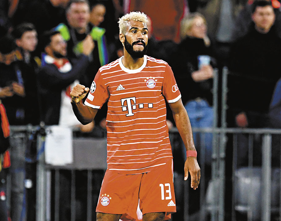 ◆祖普莫亭先後効力過PSG和拜仁。  資料圖片