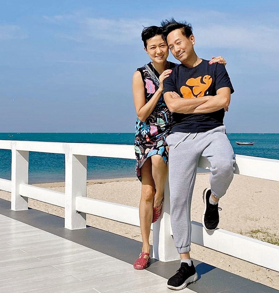 ◆陳國邦回泰國團聚，被囡囡嫌棄。 作者供圖