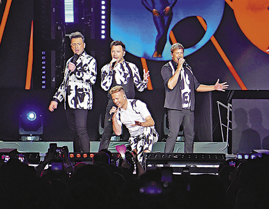 ◆Westlife巡迴演唱會香港站前晚在亞博館舉行。