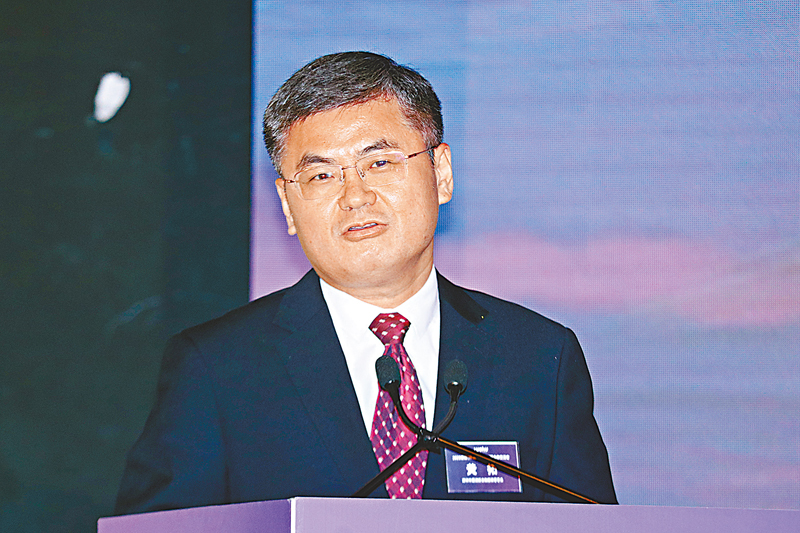 ◆ 羅湖區金融服務署署長黃拓。香港文匯報記者北山彥  攝