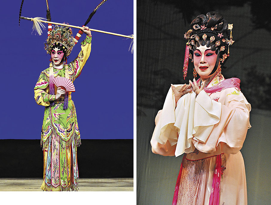 ◆合作花旦之一鄭詠梅及鄧美玲（右圖）。