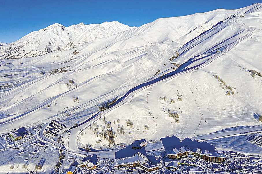 ◆新疆阿勒泰地區禾木吉克普林滑雪場已成雪友眼中的「網紅打卡地」。