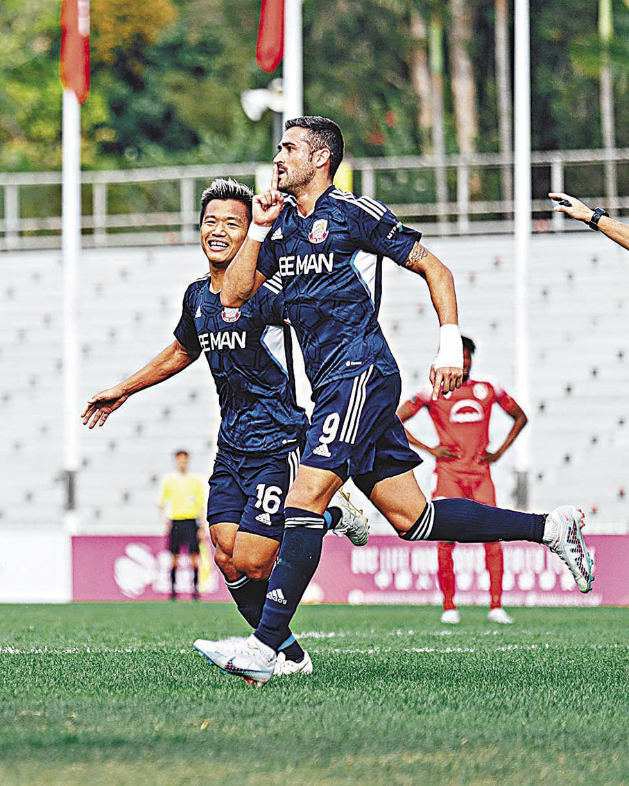 ◆洛迪古斯（9號）為理文打開紀錄。理文提供