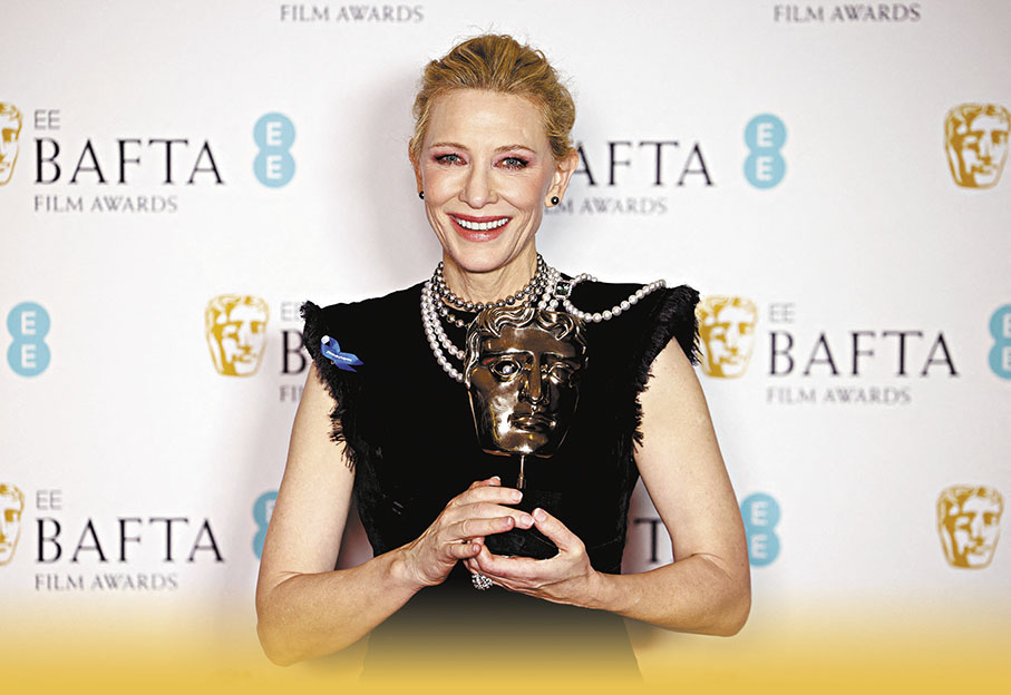 ◆姬蒂白蘭芝再度奪得最佳女主角獎。  路透社