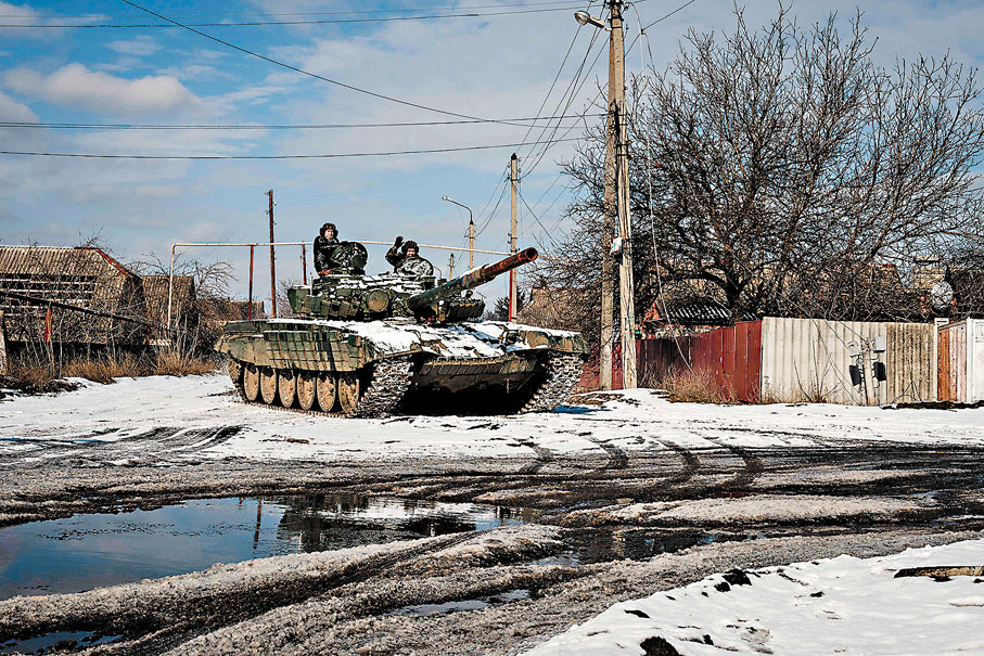 ◆美向烏提供T-72B坦克。 法新社