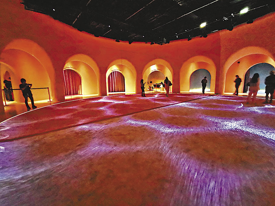 ◆第三展區「綠洲」，是一個冥想空間。