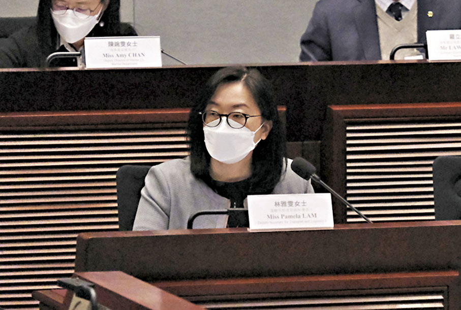 ◆運輸及物流局副秘書長林雅雯   香港文匯報記者涂穴  攝