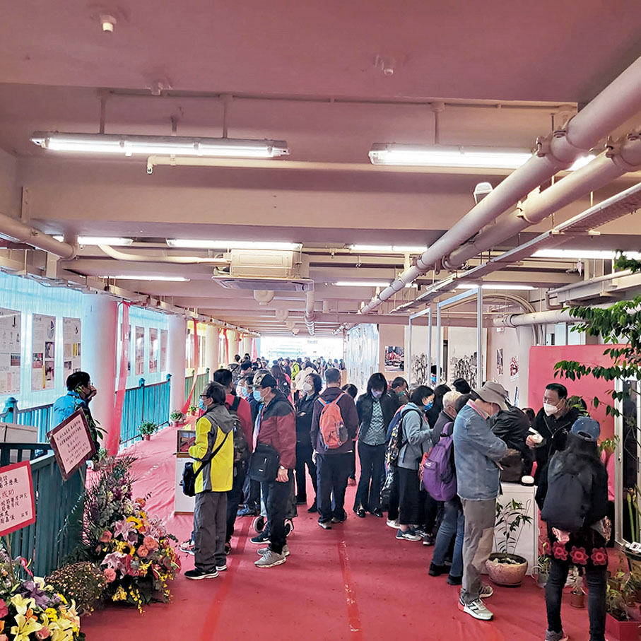 ◆110人的孝心旅行團到場參觀。