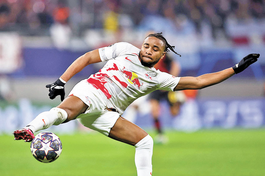 ◆ 尼干古是RB萊比錫的首席射手。  資料圖片