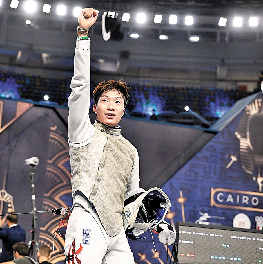 ◆張家朗暫在「傑出男運動員」選舉位居榜首。資料圖片