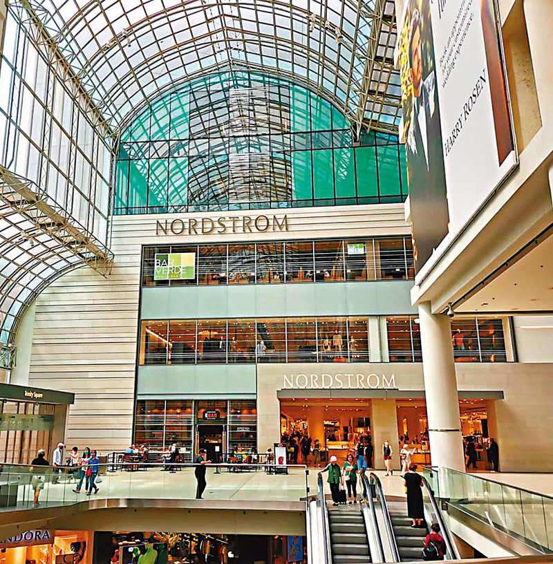 ◆Nordstrom宣布在6月底前撤出加拿大零售市場。 成小智 攝
