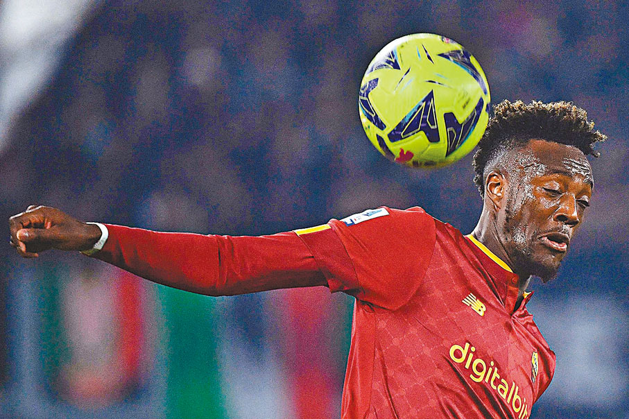 ◆ 羅馬前鋒譚美阿巴謙能否打破個人近6場的入球荒？ 資料圖片