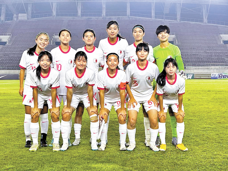 ◆中國香港隊女子U20足球隊將於今日迎戰國家隊。 足總圖片