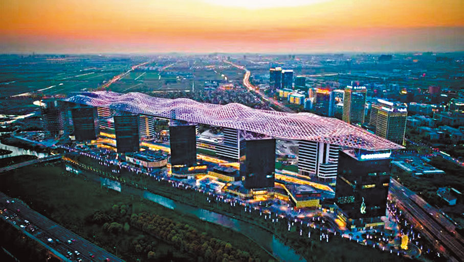 ◆ G60科創雲廊已成為城市新地標。   香港文匯報上海傳真