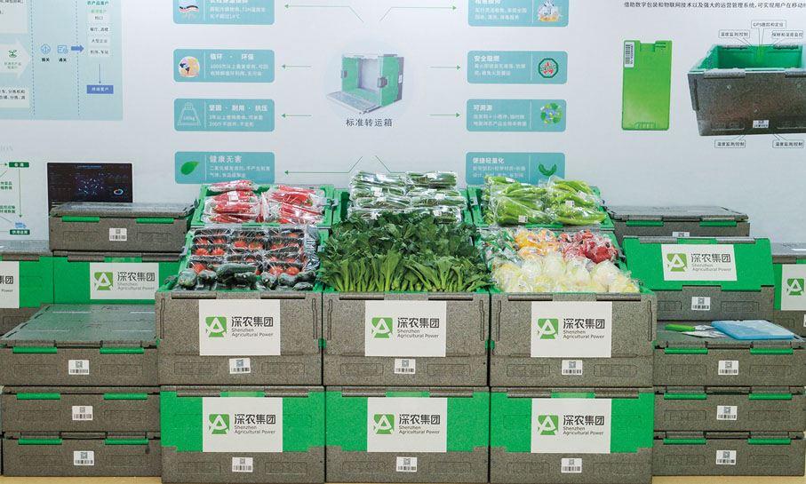 ◆ 深農集團充分發揮23個城市33個農批市場的全國布局，暢通了「全國保供一張網」。