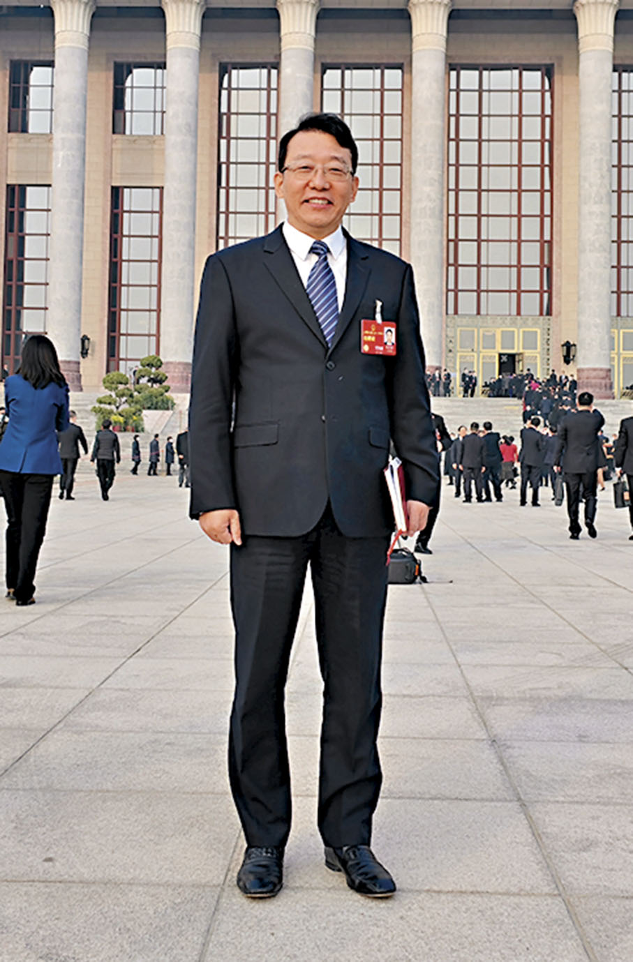 ◆全國人大代表、廣汽集團總經理馮興亞  香港文匯報北京傳真