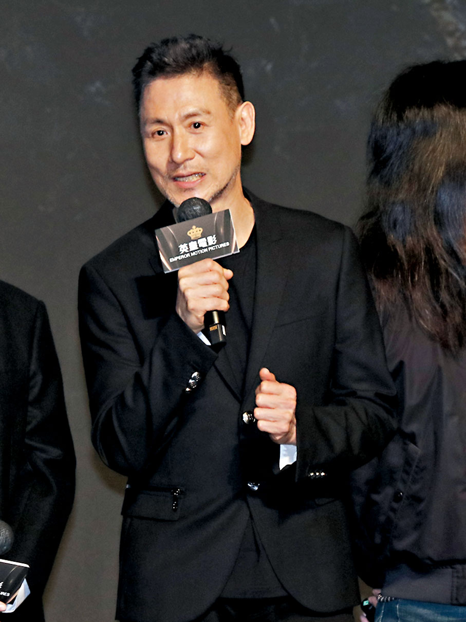 ◆提到宣傳片中有連場動作戲，學友幽默回應。