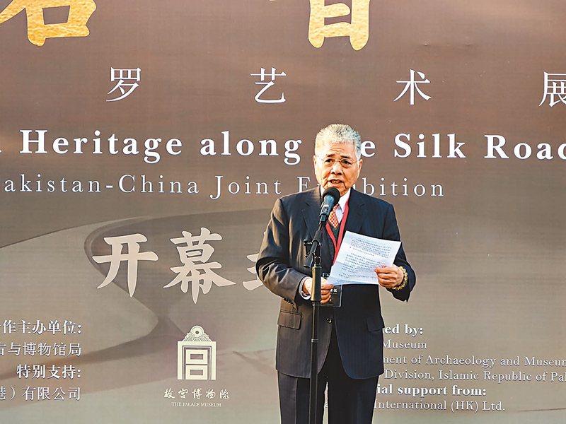 ◆ 楊勳在開幕式上致辭。  香港文匯報記者江鑫嫻  攝