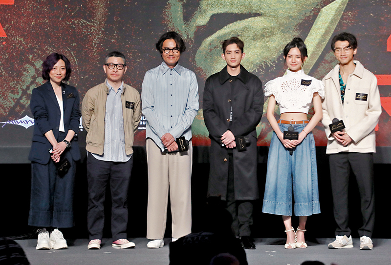 ◆林家棟、楊樂文（Lokman）、伍詠詩、陳湛文聯同監製及編劇游乃海、監製朱淑儀等現身宣傳電影《命案》。